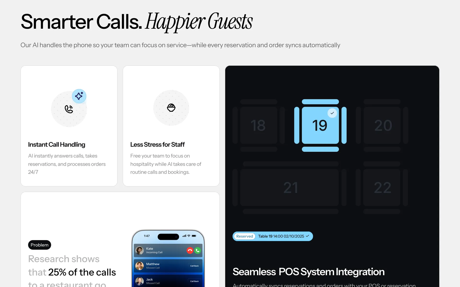 Desktop view of the Frontlr website, section 1