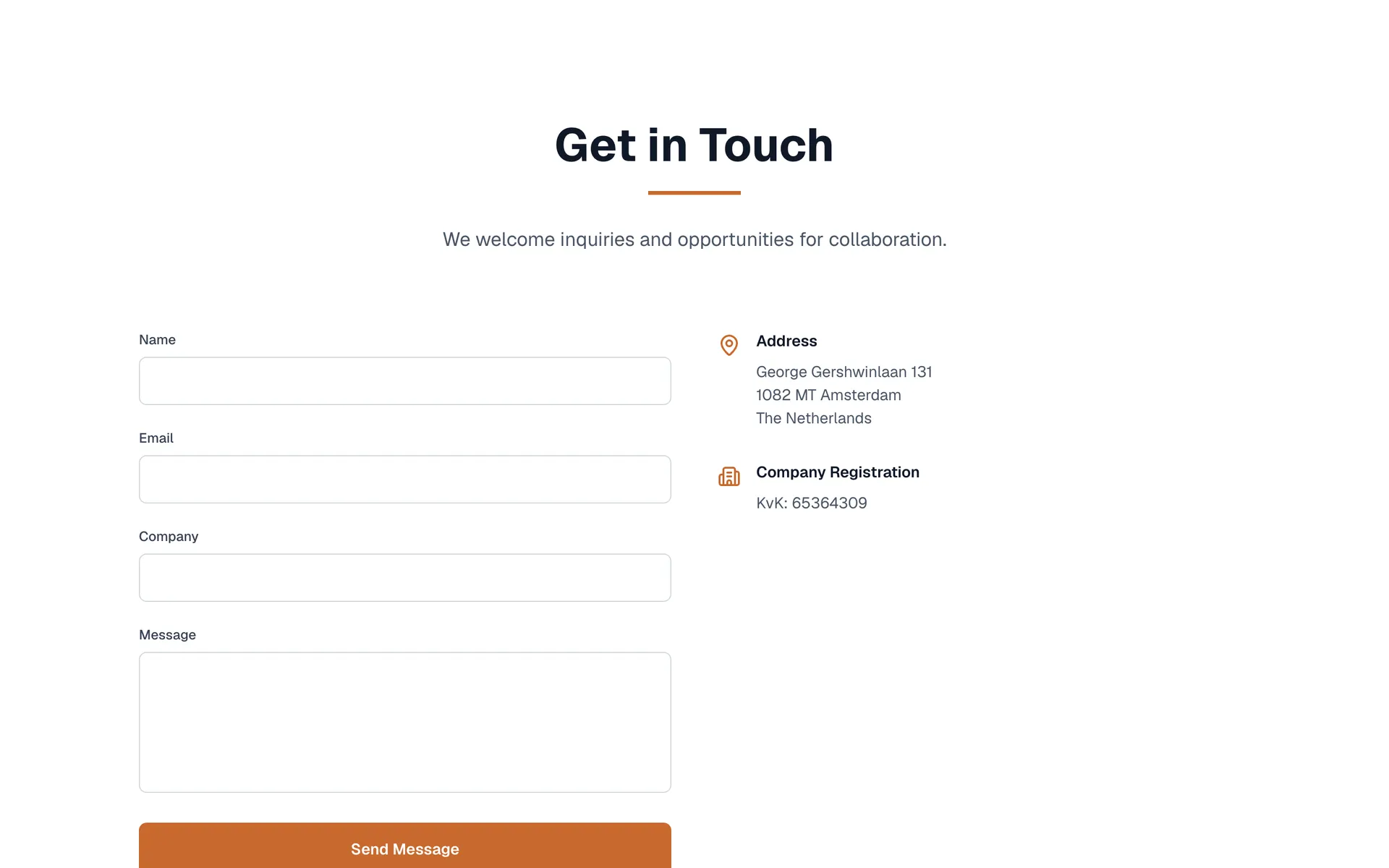 Desktop view of the Delion Holding website, section 2