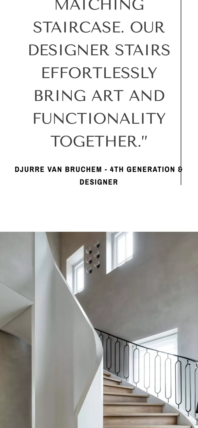 Mobile view of the Van Bruchem website, screen 3
